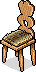 File:Wooden Cabin Chair with Fur Covering.png