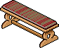 File:Red Wooden Cabin Bench.png