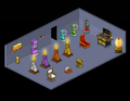 Super Rare showroom, as mentioned in Summer 2007 the Yellow BBQ is a super rare in Habbo Netherlands