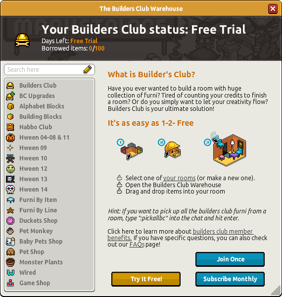 Builders Club - Habbox Wiki