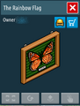 The Rainbow Flag shown here as the Butterfly Cabinet 1