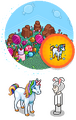 Magical Candy Unicorn Rare Spromo